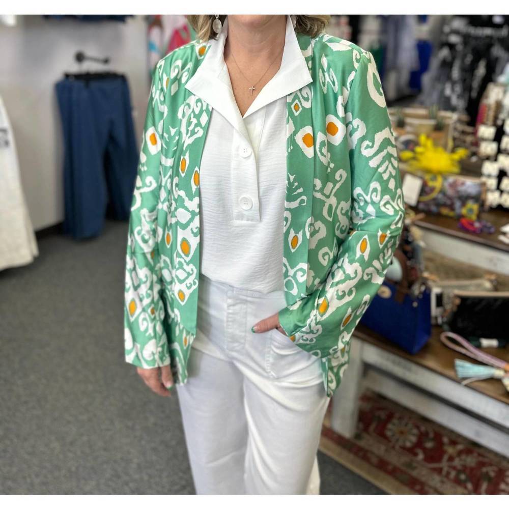 NEW ANONYME swirls jacket in sage